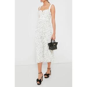 NWT Self Portrait Polka Dot Chiffon Midi Dress